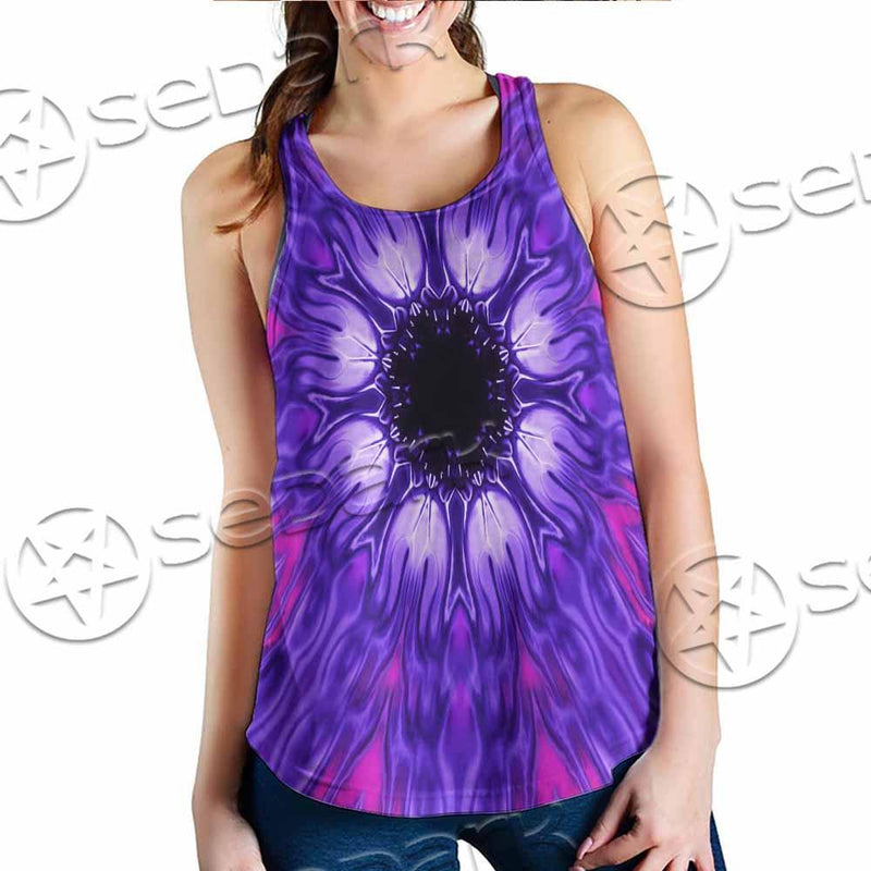 Cosmic With Purple Laser Lights SED-0999 Women Tank Top