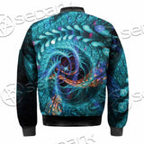 Fractal Colored Abstract Round Curves And Lines SED-1000 Jacket