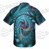 Fractal Colored Abstract Round Curves And Lines SED-1000 Shirt Allover