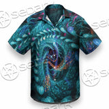 Fractal Colored Abstract Round Curves And Lines SED-1000 Shirt Allover