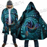 Fractal Colored Abstract Round Curves And Lines SED-1000 Cloak