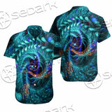 Fractal Colored Abstract Round Curves And Lines SED-1000 Shirt Allover