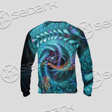 Fractal Colored Abstract Round Curves And Lines SED-1000 Unisex Sweatshirt