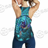 Fractal Colored Abstract Round Curves And Lines SED-1000 Women Tank Top