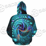 Fractal Colored Abstract Round Curves And Lines SED-1000 Hoodie & Zip Hoodie