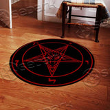Bloody Sigil Of Baphomet SED-1001 Round Carpet