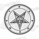 The Satanic Rituals Witch Pentagram Satanism SED-1004 Round Carpet