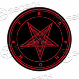 Baphomet Pentagram SED-1006 Round Carpet