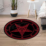 Baphomet Pentagram SED-1006 Round Carpet