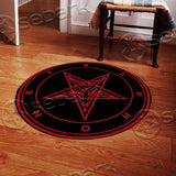 Baphomet Pentagram SED-1006 Round Carpet