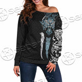 Viking Fenrir Wolf SED-1009 Off Shoulder Sweaters