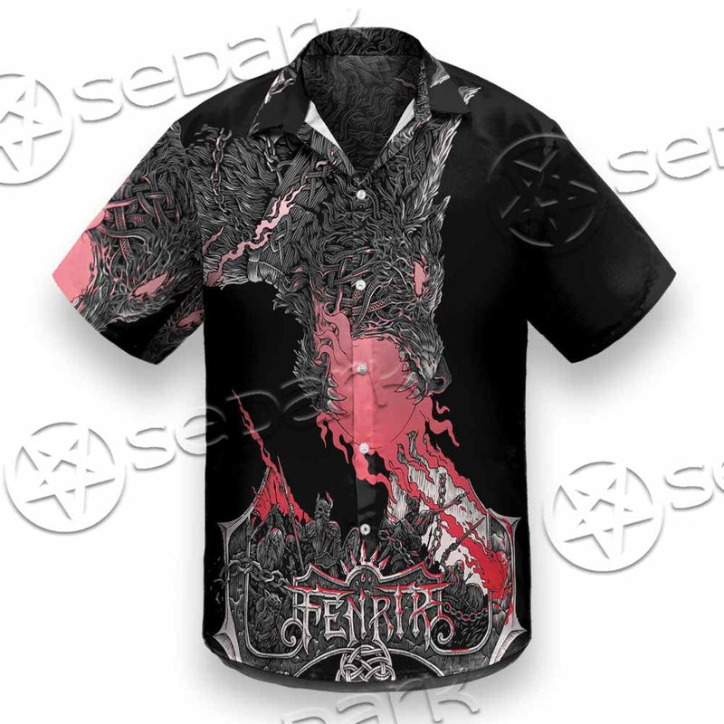 Fenrir Norse Wolf In Nordic Mythology SED-1010 Shirt Allover