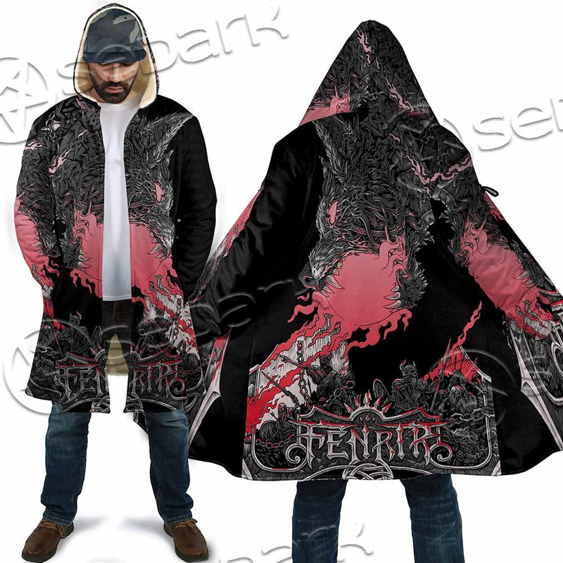Fenrir Norse Wolf In Nordic Mythology SED-1010 Cloak