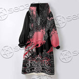 Fenrir Norse Wolf In Nordic Mythology SED-1010 Oversized Sherpa Blanket Hoodie