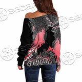 Fenrir Norse Wolf In Nordic Mythology SED-1010 Off Shoulder Sweaters