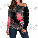 Fenrir Norse Wolf In Nordic Mythology SED-1010 Off Shoulder Sweaters