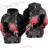 Fenrir Norse Wolf In Nordic Mythology SED-1010 Hoodie & Zip Hoodie Raglan