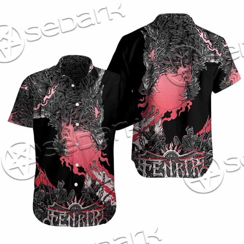 Fenrir Norse Wolf In Nordic Mythology SED-1010 Shirt Allover