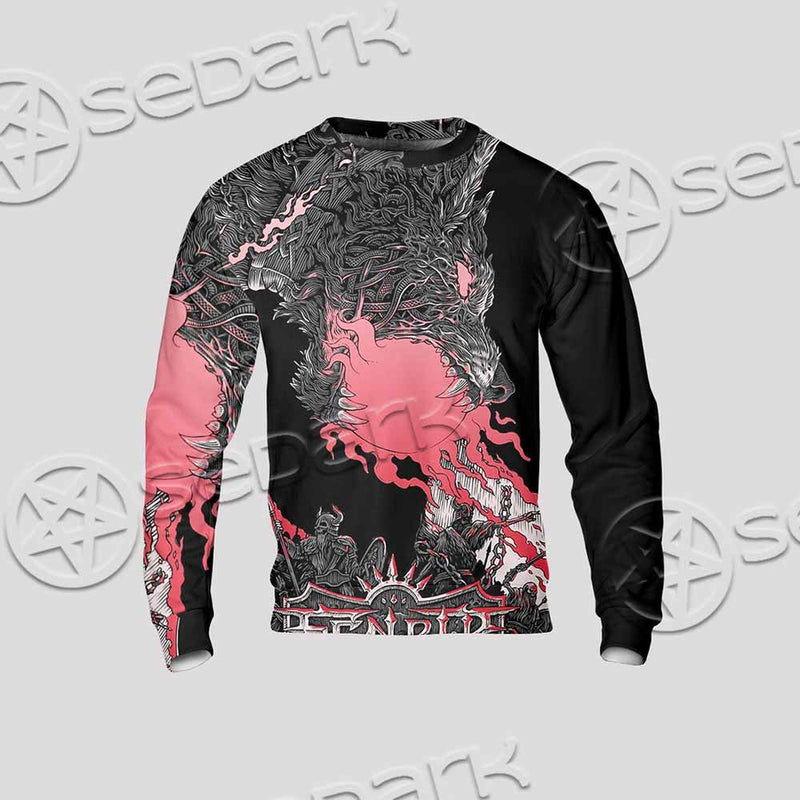 Fenrir Norse Wolf In Nordic Mythology SED-1010 Unisex Sweatshirt