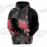 Fenrir Norse Wolf In Nordic Mythology SED-1010 Hoodie & Zip Hoodie Raglan