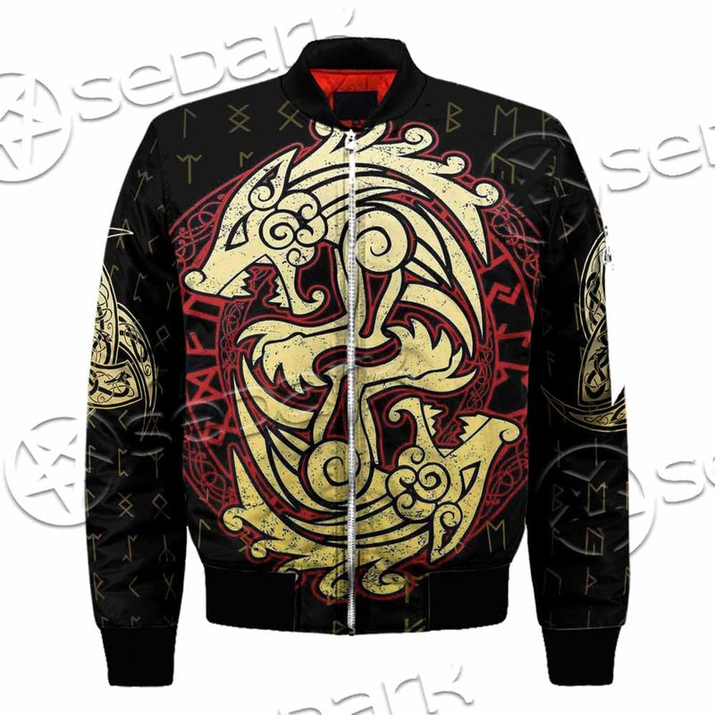 Viking Dragon Norse Mythology Valknut Nordic SED-1011 Jacket