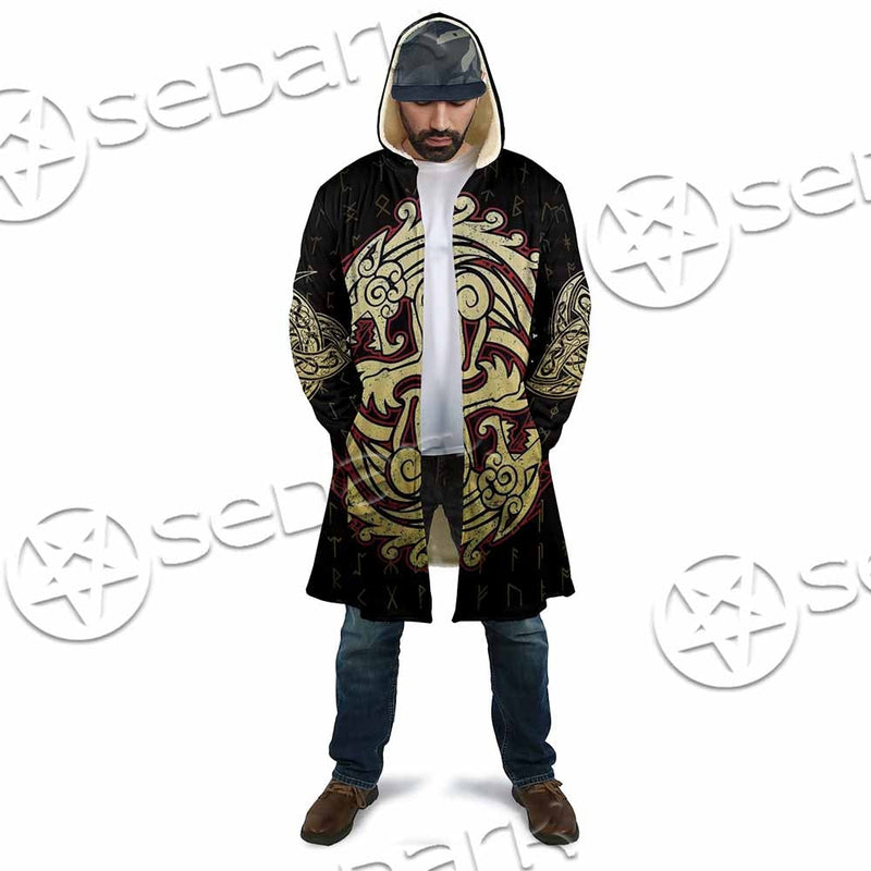 Viking Dragon Norse Mythology Valknut Nordic SED-1011 Cloak