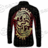 Viking Dragon Norse Mythology Valknut Nordic SED-1011 Shirt Allover