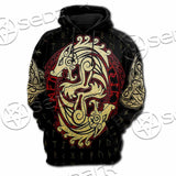 Viking Dragon Norse Mythology Valknut Nordic SED-1011 Hoodie & Zip Hoodie Raglan