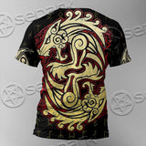 Viking Dragon Norse Mythology Valknut Nordic SED-1011 Unisex T-shirt