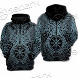 Huginn & Muninn Odin'S Ravens SED-1012 Hoodie & Zip Hoodie Raglan