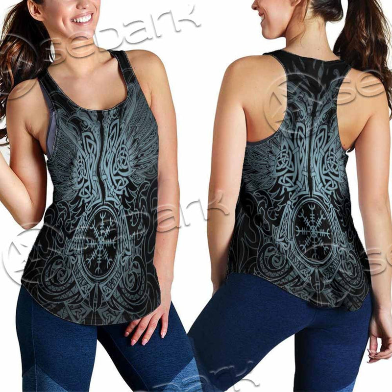 Huginn & Muninn Odin'S Ravens SED-1012 Women Tank Top