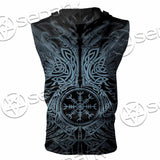 Huginn & Muninn Odin'S Ravens SED-1012 Zip Sleeveless Hoodie