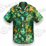 Psychedelic St.Patrick'S Day Clover Green SED-1013 Shirt Allover