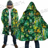Psychedelic St.Patrick'S Day Clover Green SED-1013 Cloak