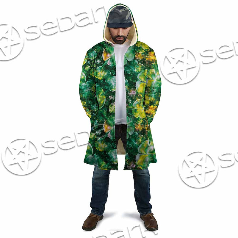 Psychedelic St.Patrick'S Day Clover Green SED-1013 Cloak