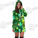 Psychedelic St.Patrick'S Day Clover Green SED-1013 Hoodie Dress