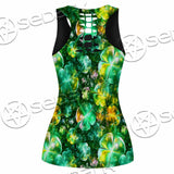 Psychedelic St.Patrick'S Day Clover Green SED-1013 Women Tank Top