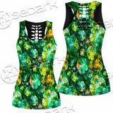 Psychedelic St.Patrick'S Day Clover Green SED-1013 Women Tank Top