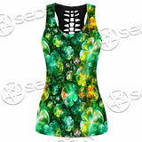 Psychedelic St.Patrick'S Day Clover Green SED-1013 Women Tank Top