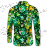 Psychedelic St.Patrick'S Day Clover Green SED-1013 Shirt Allover