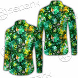 Psychedelic St.Patrick'S Day Clover Green SED-1013 Shirt Allover
