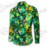 Psychedelic St.Patrick'S Day Clover Green SED-1013 Shirt Allover