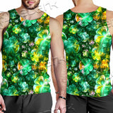 Psychedelic St.Patrick'S Day Clover Green SED-1013 Men Tank-tops