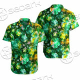 Psychedelic St.Patrick'S Day Clover Green SED-1013 Shirt Allover