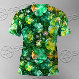 Psychedelic St.Patrick'S Day Clover Green SED-1013 Unisex T-shirt