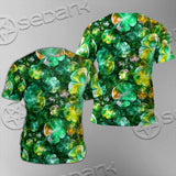 Psychedelic St.Patrick'S Day Clover Green SED-1013 Unisex T-shirt