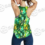 Psychedelic St.Patrick'S Day Clover Green SED-1013 Women Tank Top