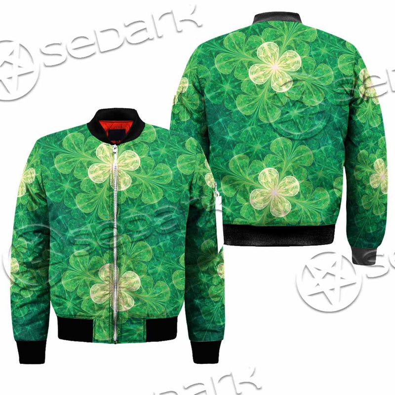 Psychedelic St.Patrick'S Day Clover Seamless SED-1014 Jacket