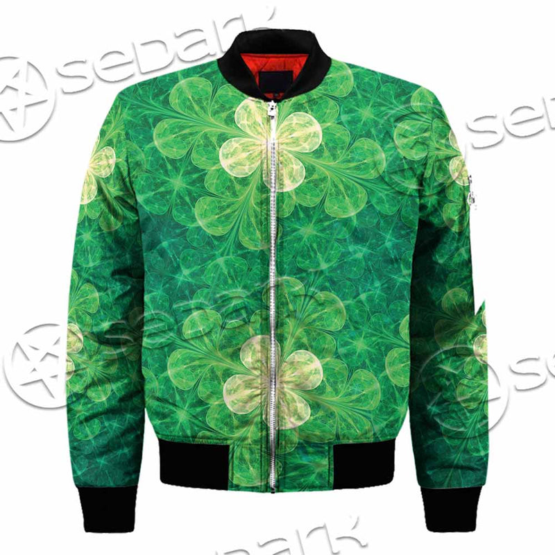 Psychedelic St.Patrick'S Day Clover Seamless SED-1014 Jacket