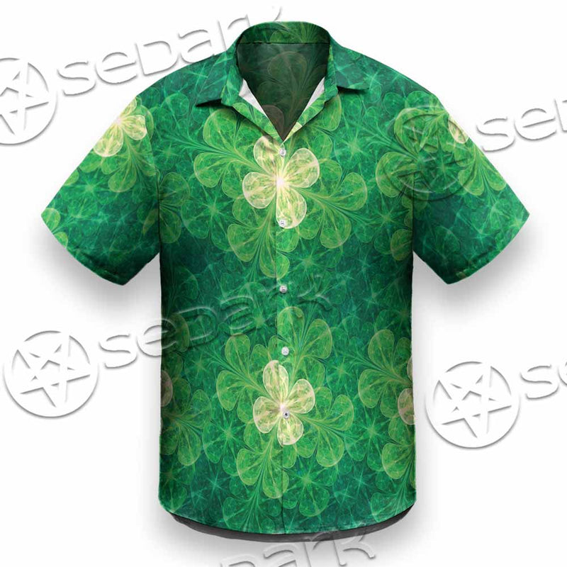 Psychedelic St.Patrick'S Day Clover Seamless SED-1014 Shirt Allover